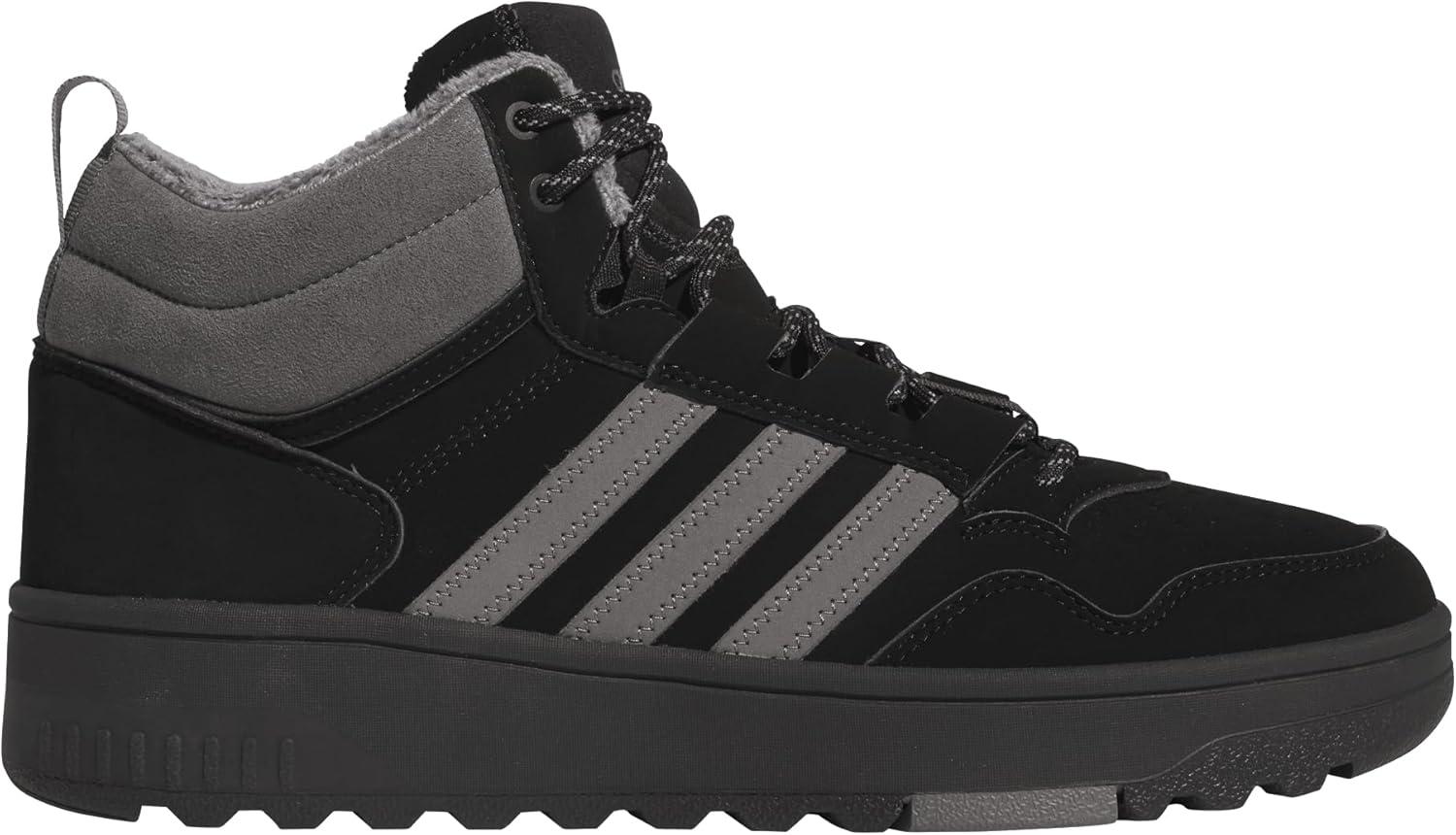 imageAdidas UnisexAdult Hoops 40 Mid Top SneakerBlackGreyBlack