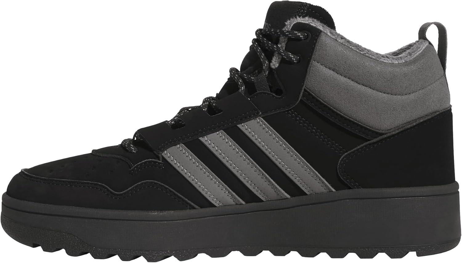imageAdidas UnisexAdult Hoops 40 Mid Top SneakerBlackGreyBlack