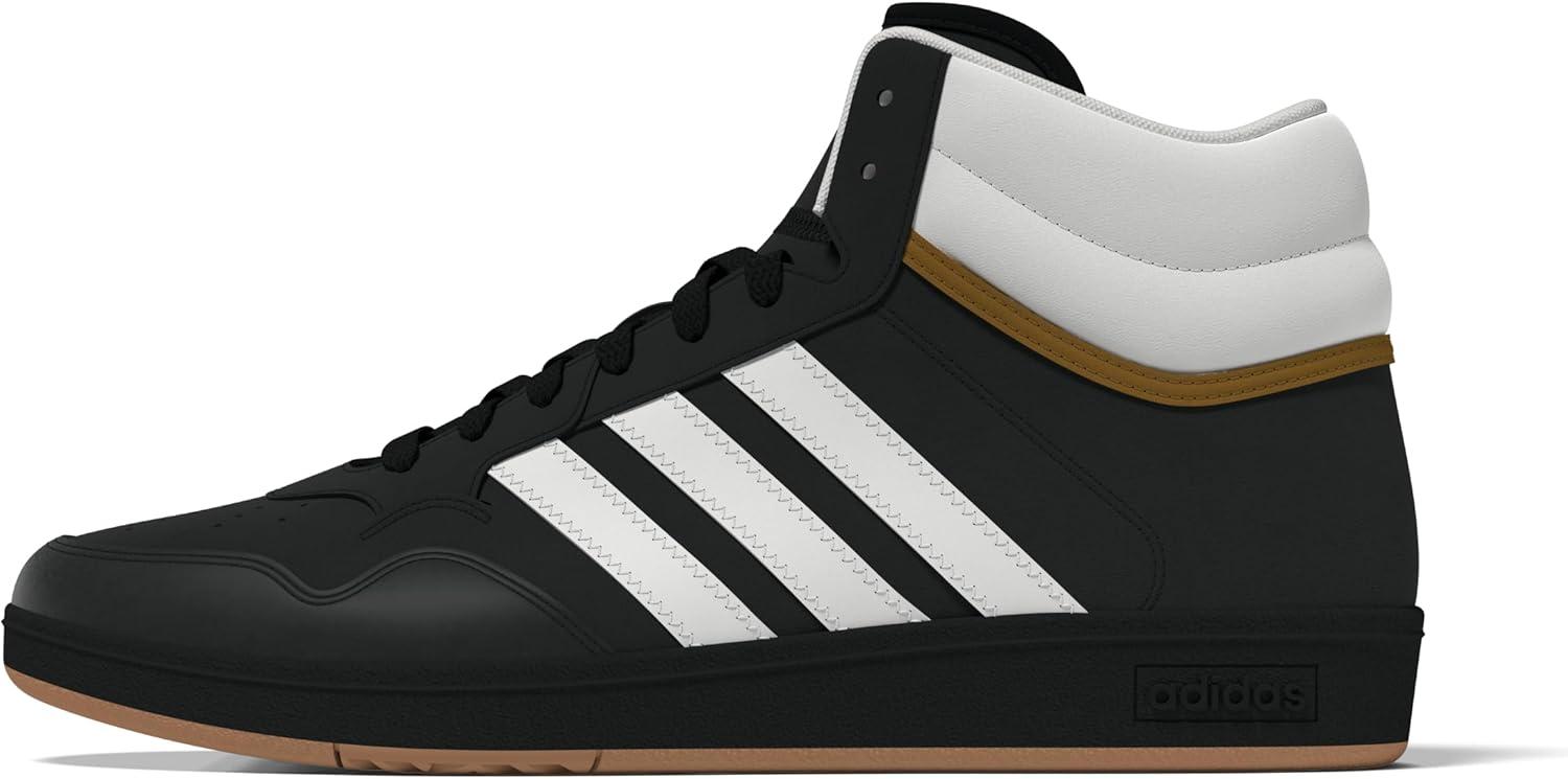 imageAdidas UnisexAdult Hoops 40 Mid Top SneakerBlackWhiteBronze Strata