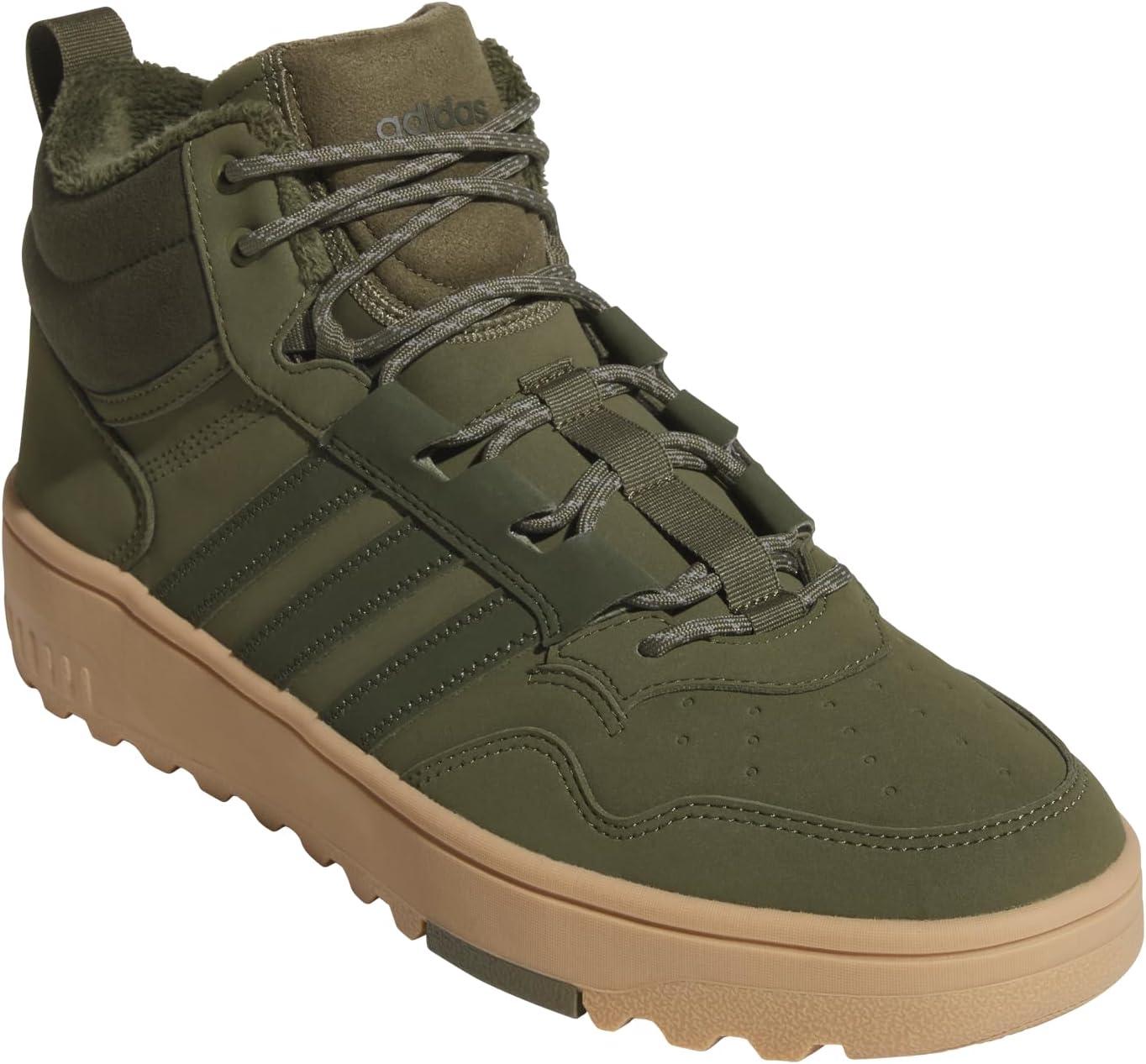 imageAdidas UnisexAdult Hoops 40 Mid Top SneakerOlive StrataNight CargoGum
