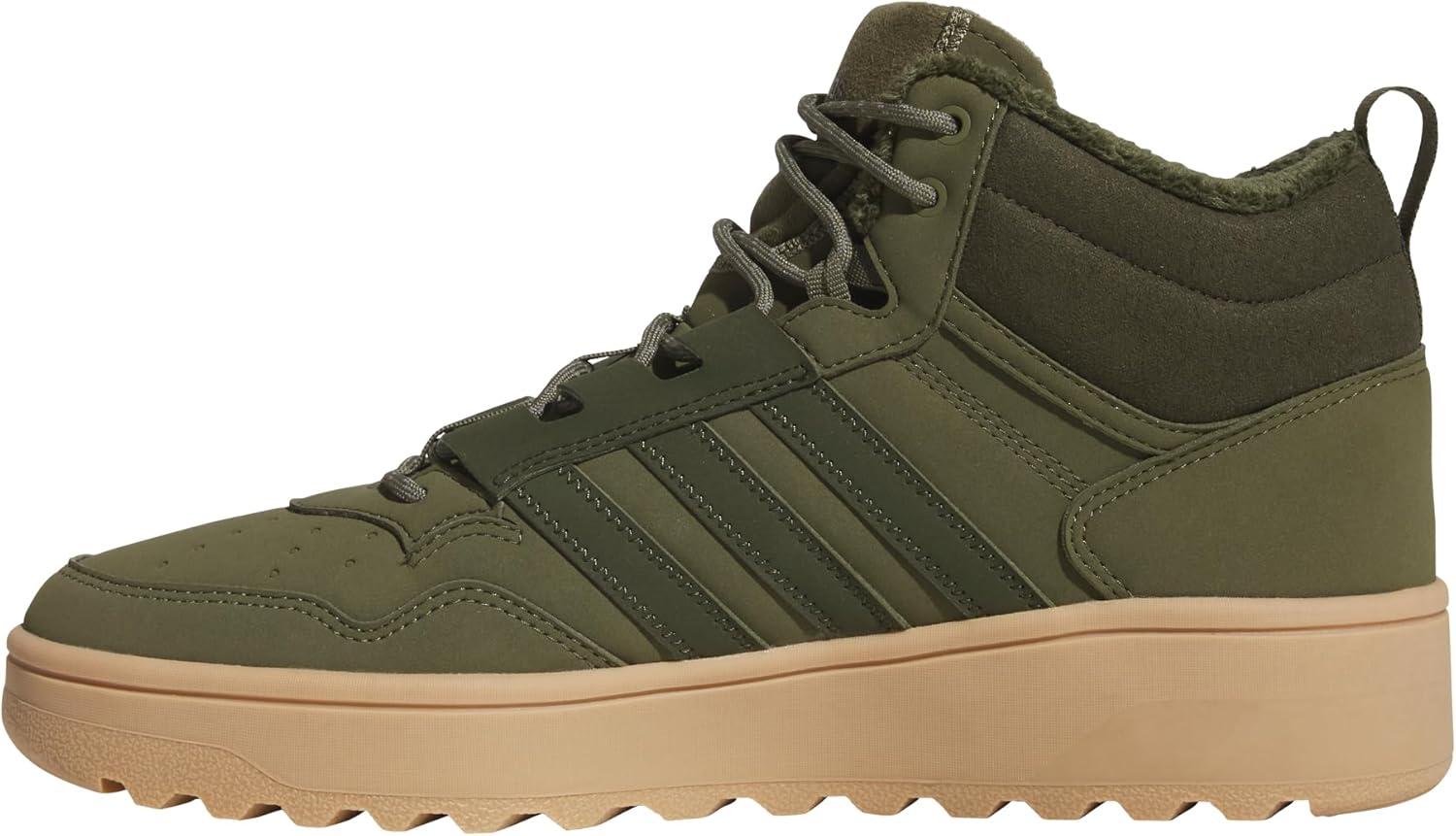 imageAdidas UnisexAdult Hoops 40 Mid Top SneakerOlive StrataNight CargoGum