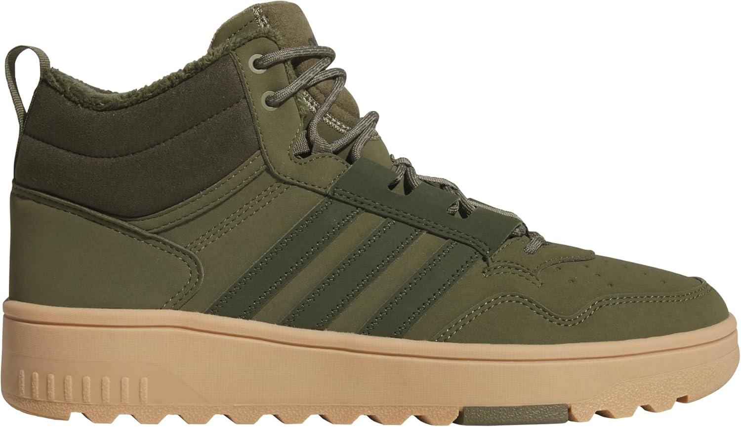 imageAdidas UnisexAdult Hoops 40 Mid Top SneakerOlive StrataNight CargoGum
