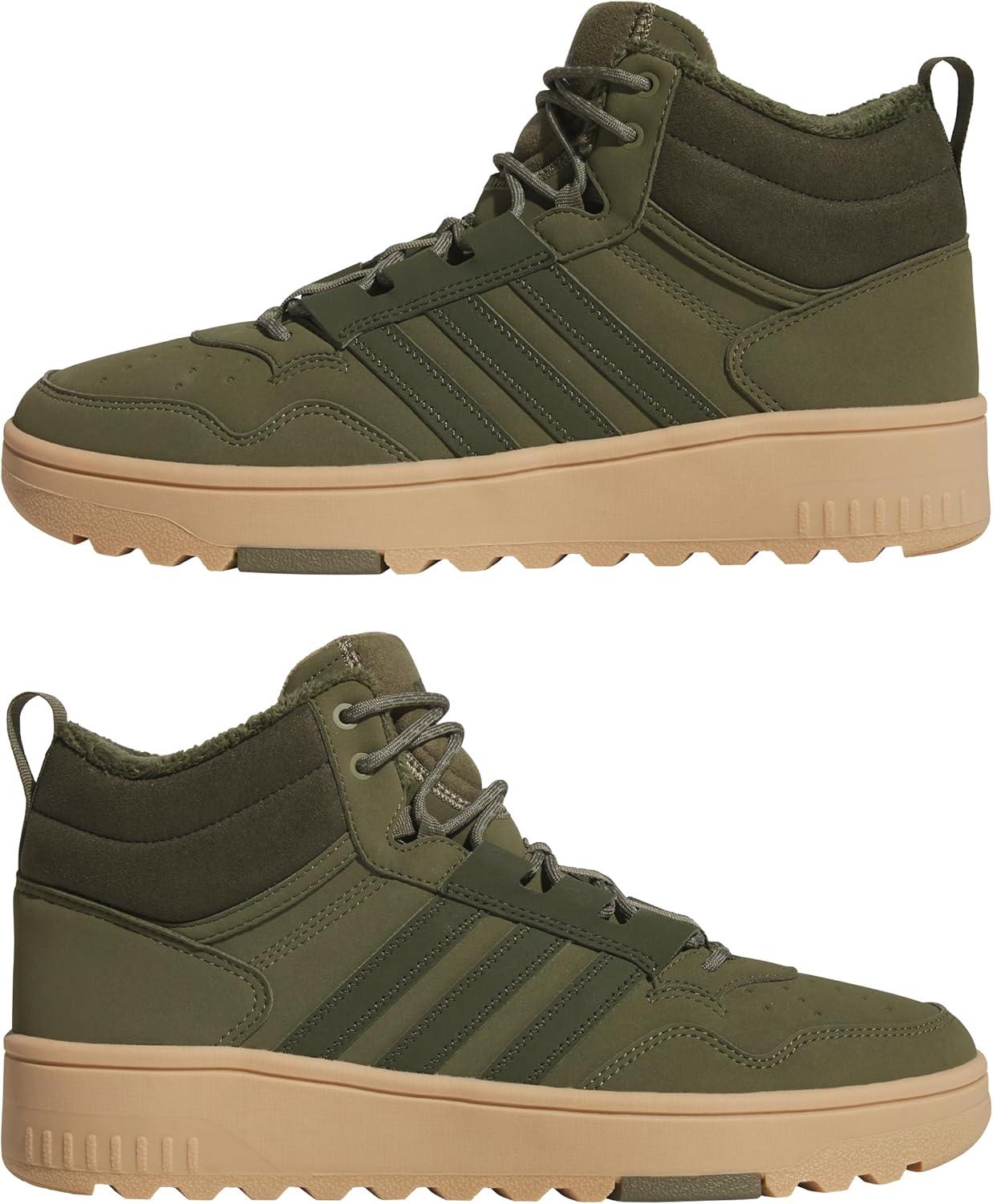 imageAdidas UnisexAdult Hoops 40 Mid Top SneakerOlive StrataNight CargoGum