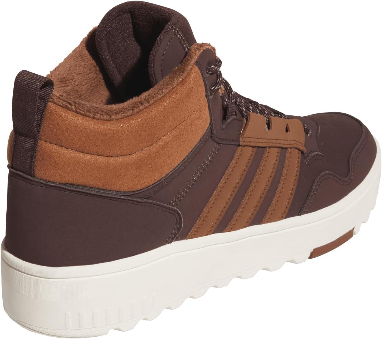 imageAdidas UnisexAdult Hoops 40 Mid Top SneakerShadow BrownSupplier ColourOff White