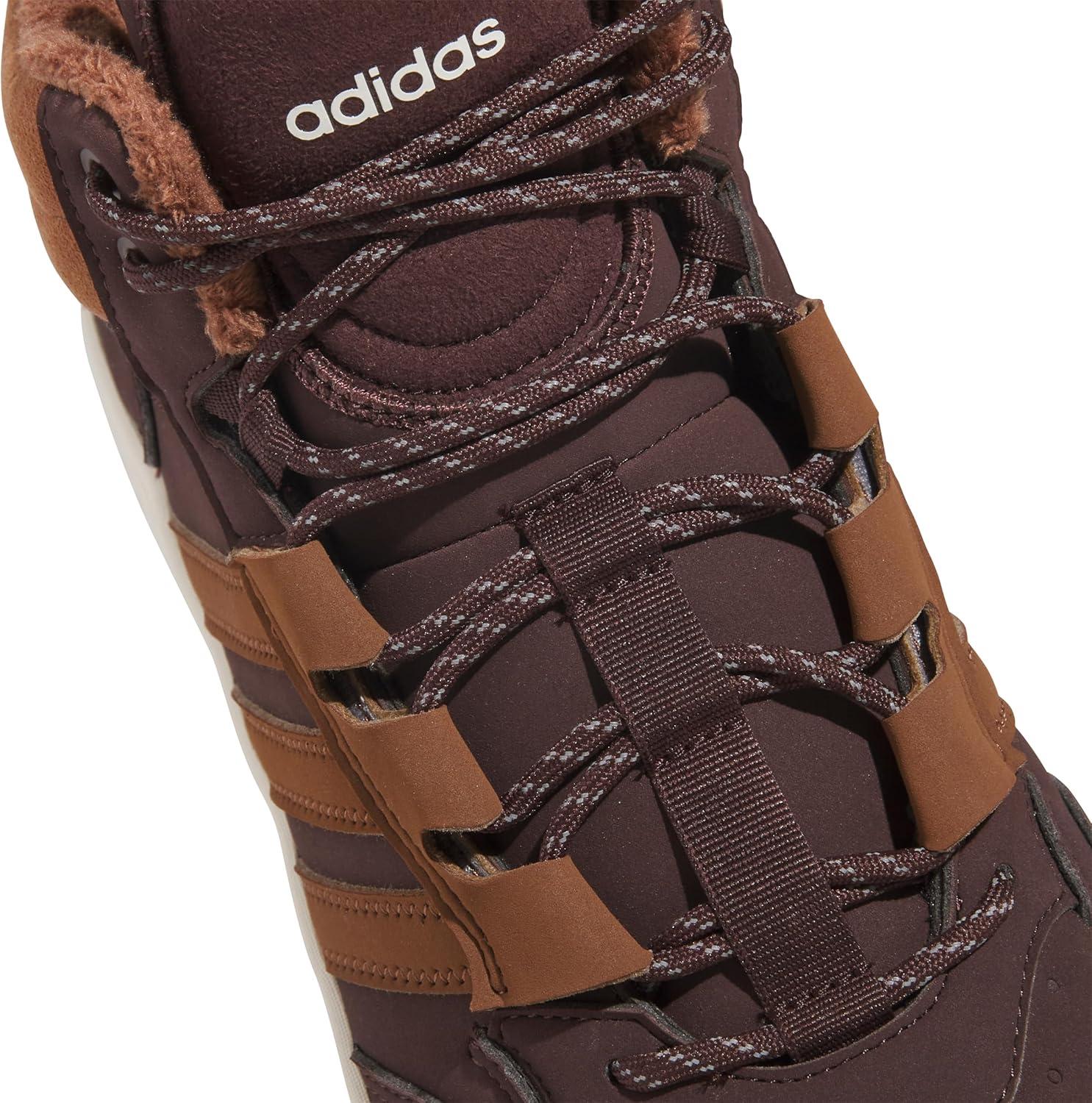 imageAdidas UnisexAdult Hoops 40 Mid Top SneakerShadow BrownSupplier ColourOff White
