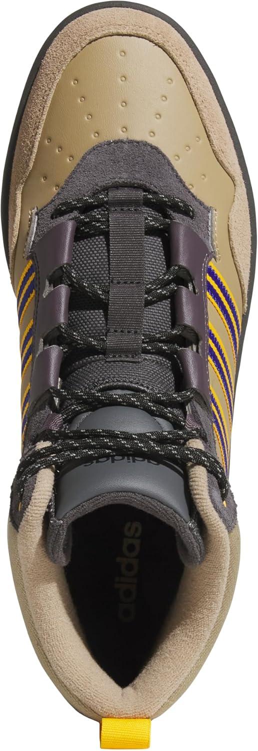 imageAdidas UnisexAdult Hoops 40 Mid Top SneakerSupplier ColourSemi Lucid BlueGrey Strata