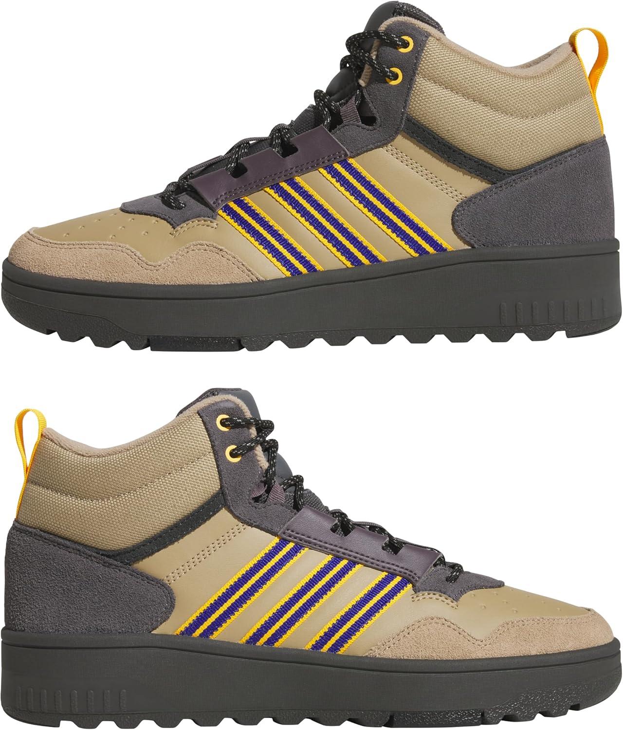 imageAdidas UnisexAdult Hoops 40 Mid Top SneakerSupplier ColourSemi Lucid BlueGrey Strata