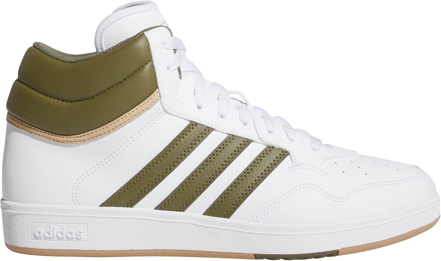 imageAdidas UnisexAdult Hoops 40 Mid Top SneakerWhiteFocus OliveGum