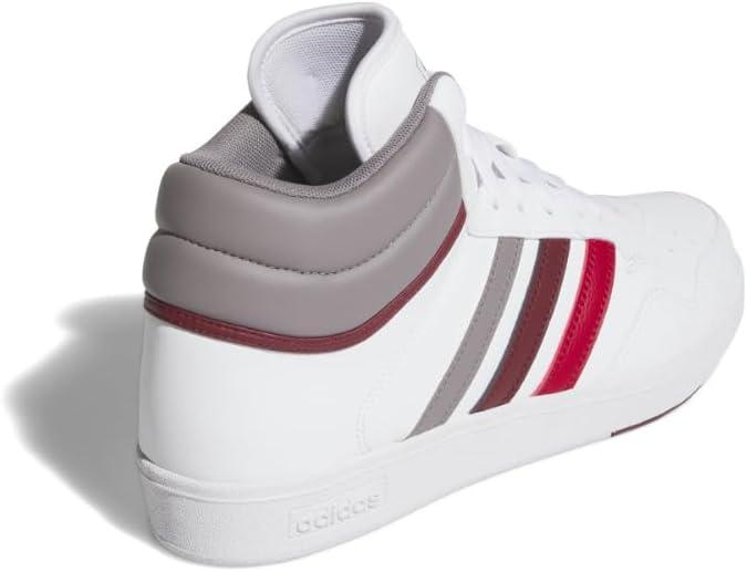 imageAdidas UnisexAdult Hoops 40 Mid Top SneakerWhiteTaupe OxideShadow Red
