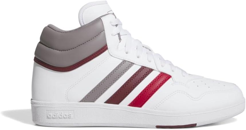 imageAdidas UnisexAdult Hoops 40 Mid Top SneakerWhiteTaupe OxideShadow Red