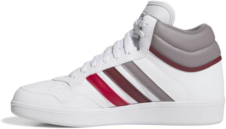 imageAdidas UnisexAdult Hoops 40 Mid Top SneakerWhiteTaupe OxideShadow Red