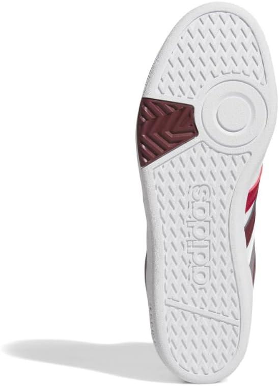 imageAdidas UnisexAdult Hoops 40 Mid Top SneakerWhiteTaupe OxideShadow Red