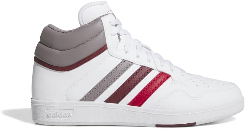 imageAdidas UnisexAdult Hoops 40 Mid Top SneakerWhiteTaupe OxideShadow Red