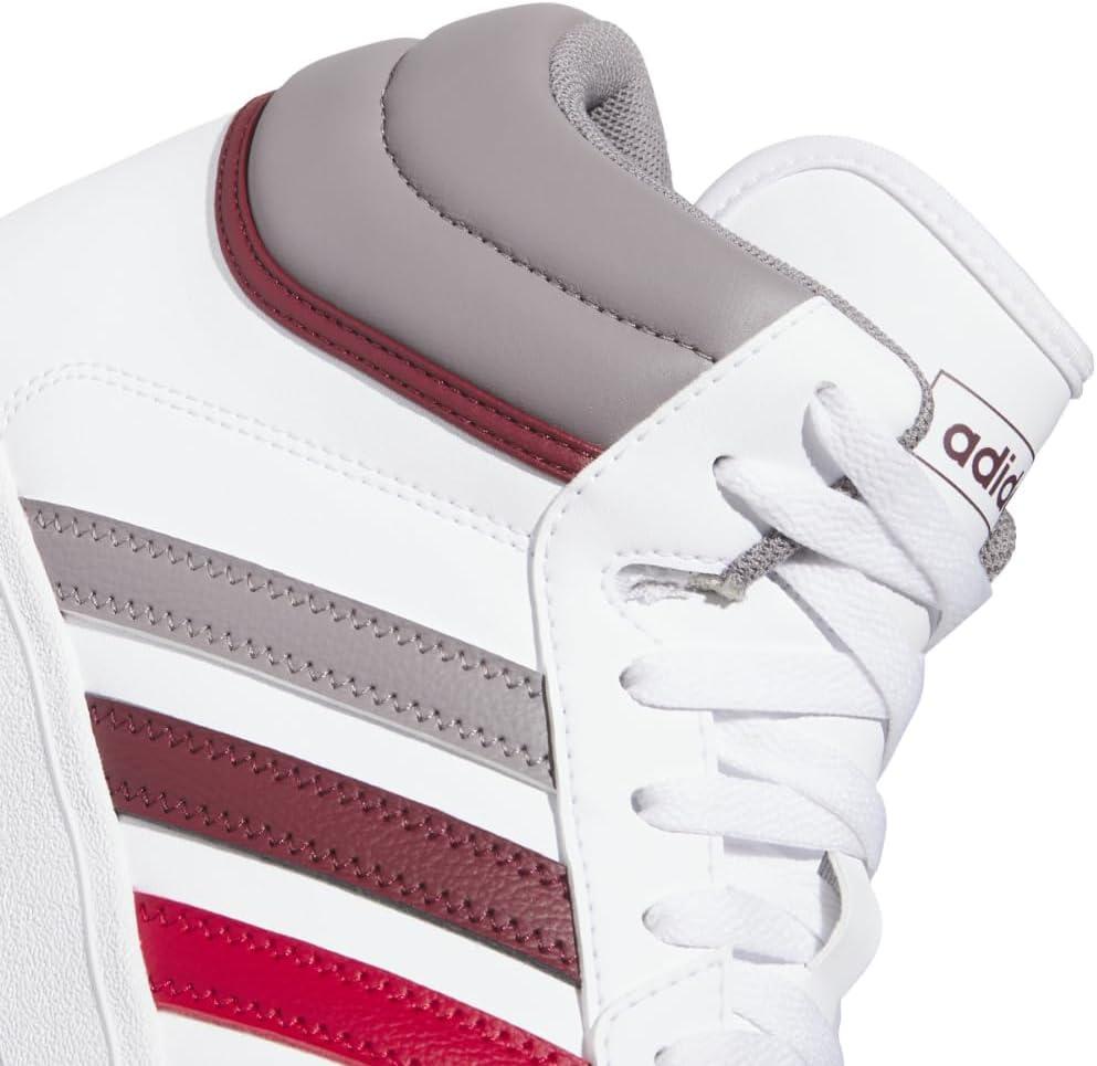 imageAdidas UnisexAdult Hoops 40 Mid Top SneakerWhiteTaupe OxideShadow Red