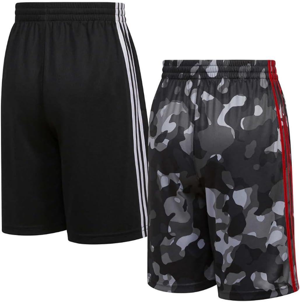imageadidas Boys Active Sports Athletic Mesh ShortsShortsBlack  Black Camo