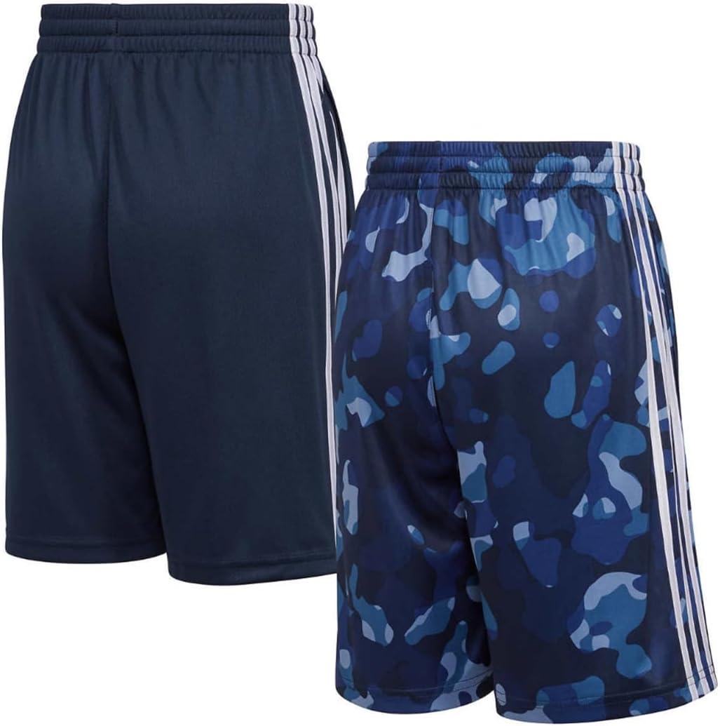 imageadidas Boys Active Sports Athletic Mesh ShortsShortsDark Navy  Navy Camo