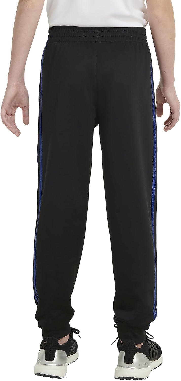 imageadidas Boys Iconic Tricot Jogger PantsBlack With Blue
