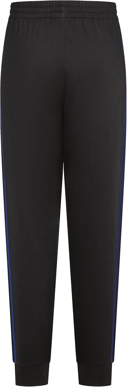 imageadidas Boys Iconic Tricot Jogger PantsBlack With Blue