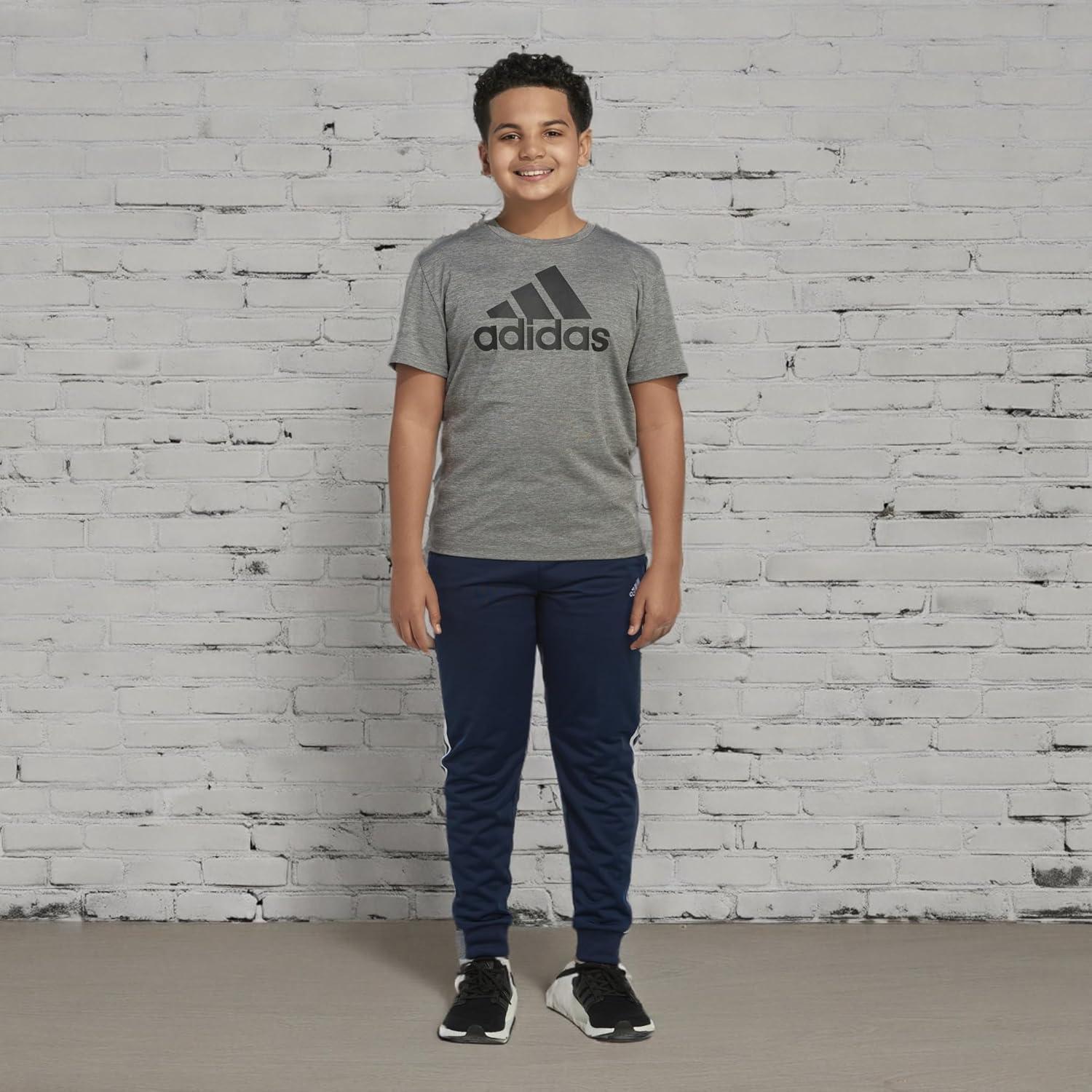 imageadidas Boys Iconic Tricot Jogger PantsCollegiate Navy
