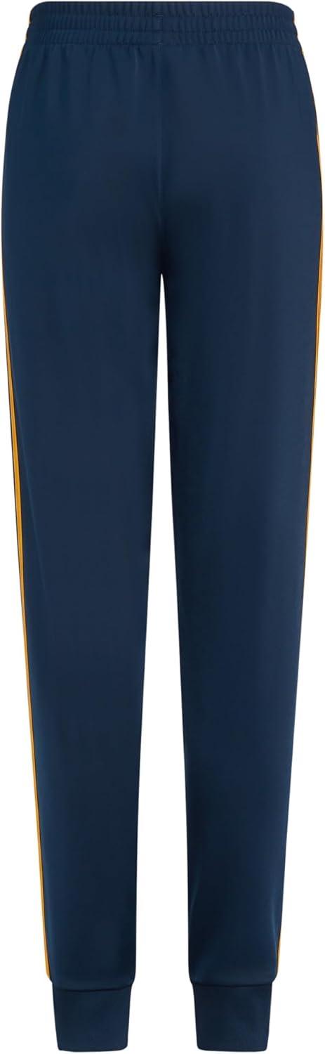 imageadidas Boys Iconic Tricot Jogger PantsCollegiate Navy With Active Gold