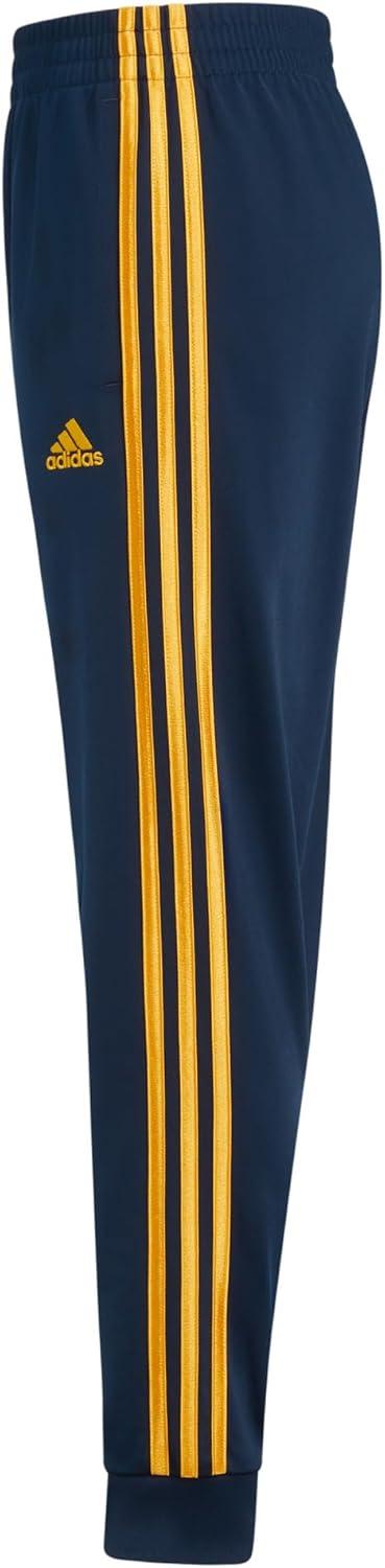 imageadidas Boys Iconic Tricot Jogger PantsCollegiate Navy With Active Gold