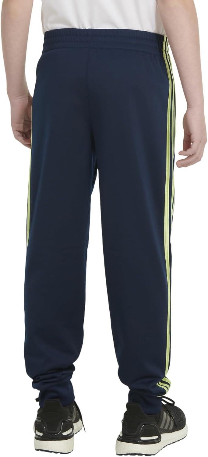 imageadidas Boys Iconic Tricot Jogger PantsCollegiate Navy With Tech Olive