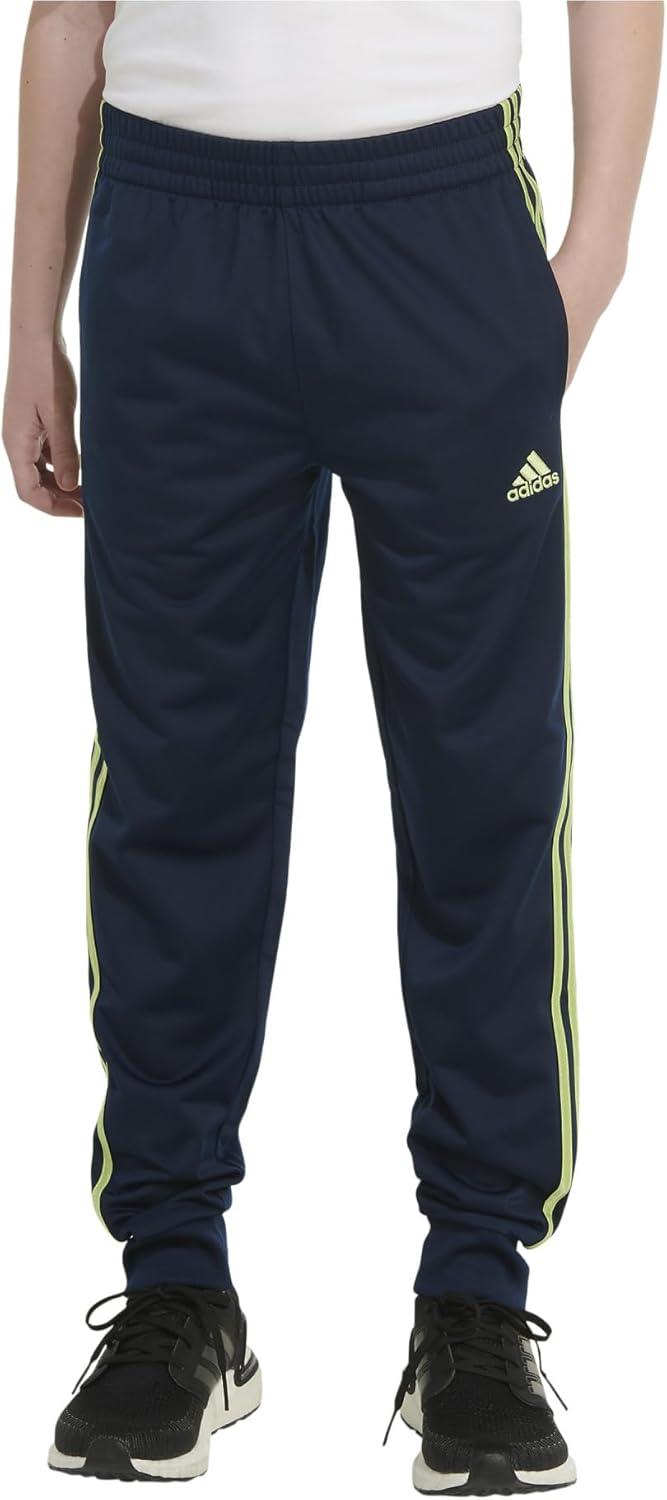 imageadidas Boys Iconic Tricot Jogger PantsCollegiate Navy With Tech Olive