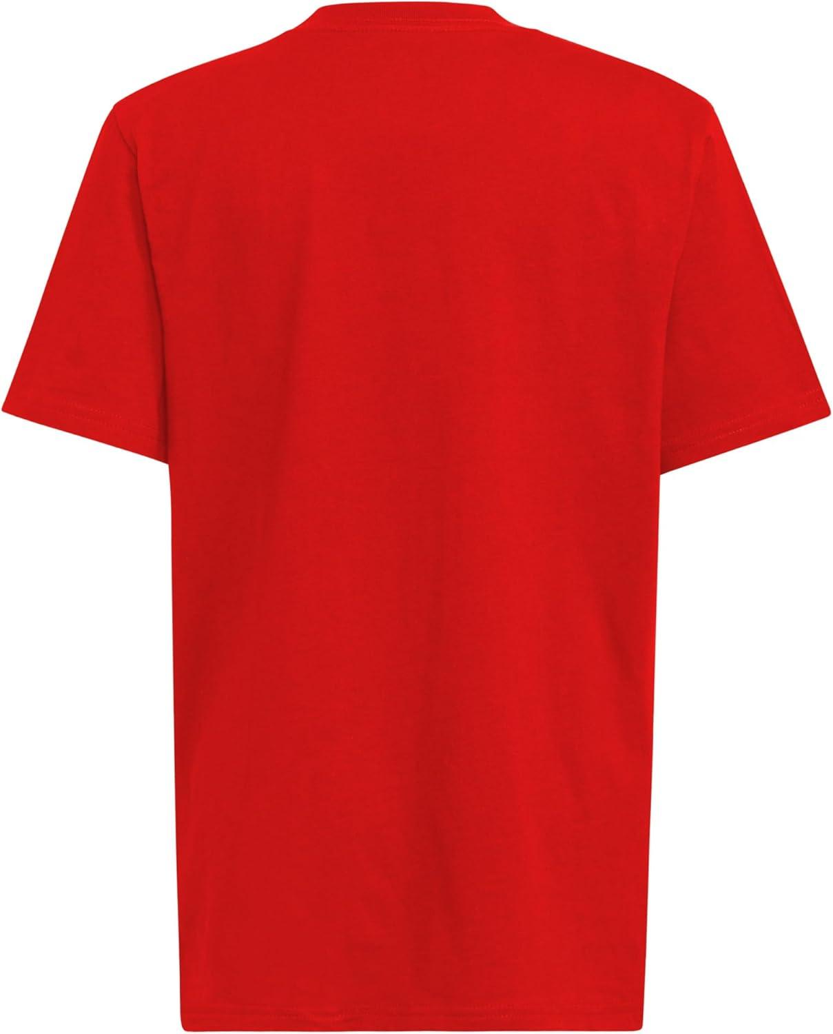 imageadidas Boys Short Sleeve Cotton TShirt Graphic Tshirt TeeRed Core