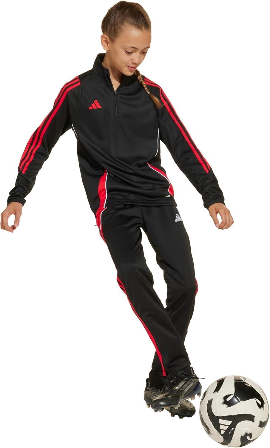 imageadidas Boys Tiro 24 Training PantsBlackPure Ruby