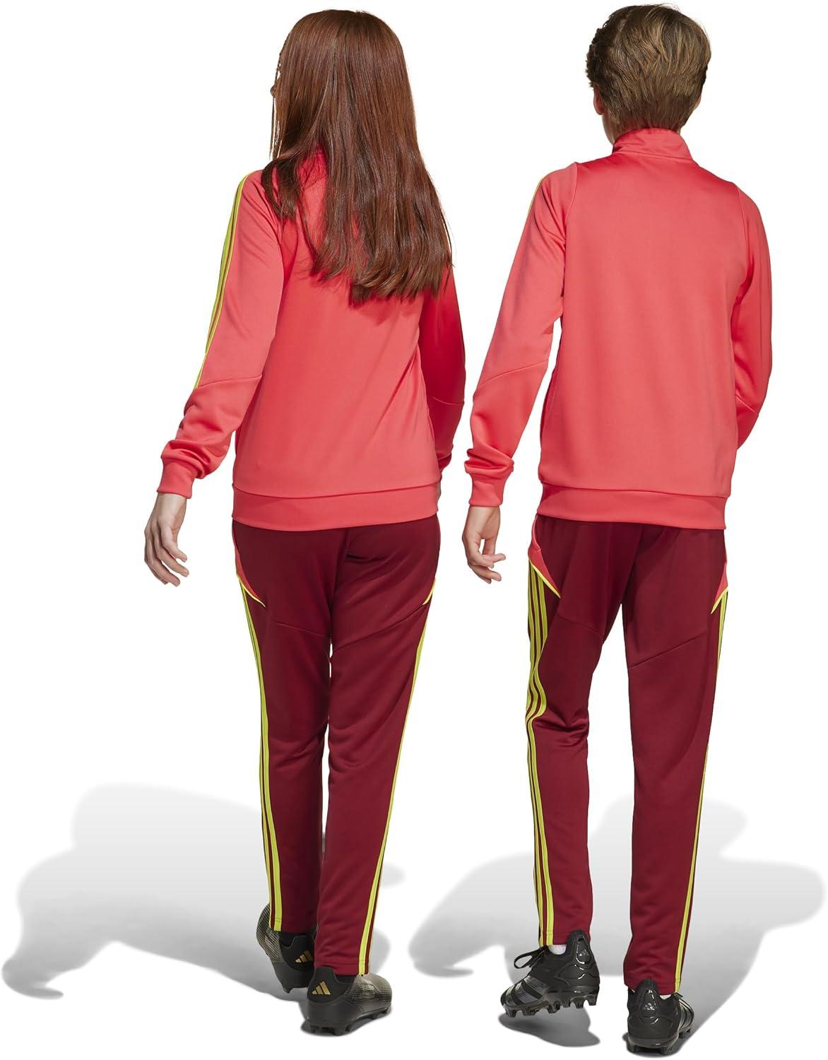 imageadidas Boys Tiro 24 Training PantsTeam Collegiate BurgundySemi Solar Yellow