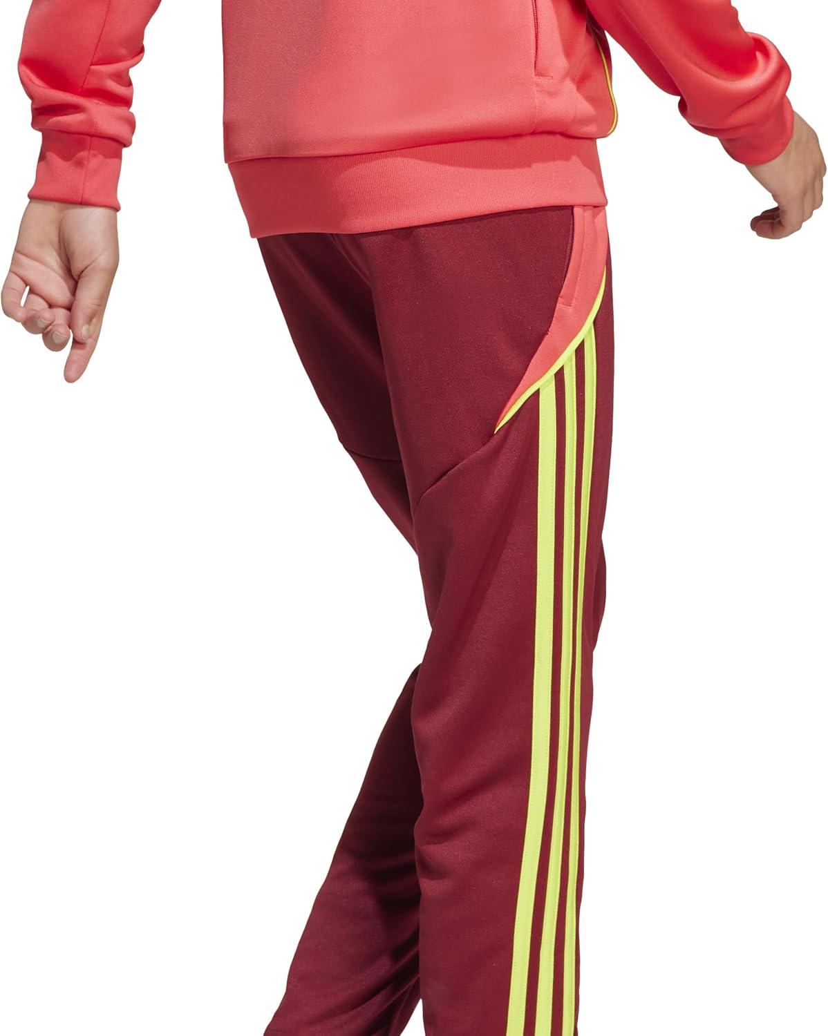 imageadidas Boys Tiro 24 Training PantsTeam Collegiate BurgundySemi Solar Yellow