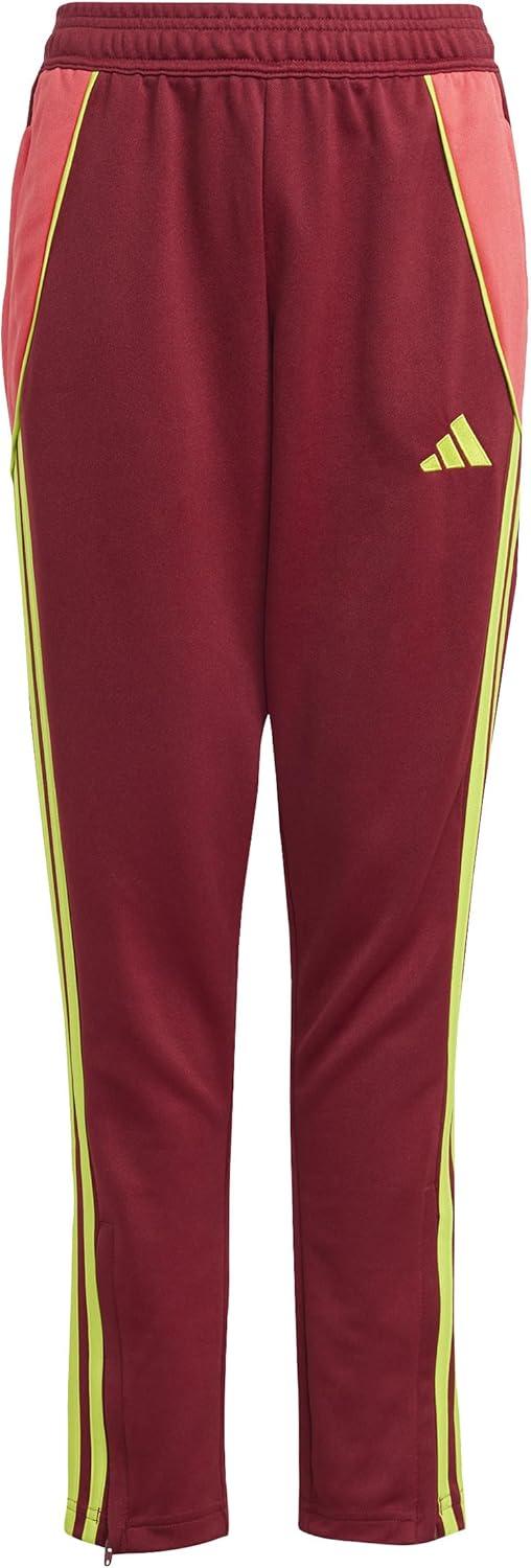 imageadidas Boys Tiro 24 Training PantsTeam Collegiate BurgundySemi Solar Yellow
