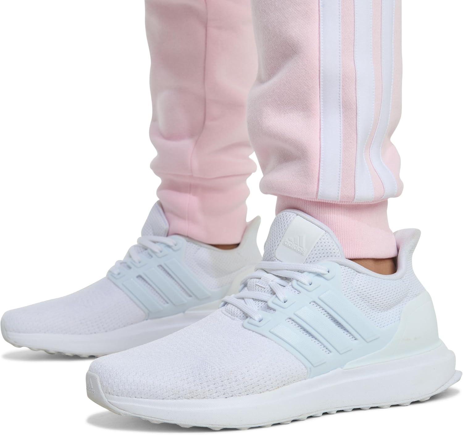 imageadidas Girls Fleece 3Stripe JoggerClear Pink