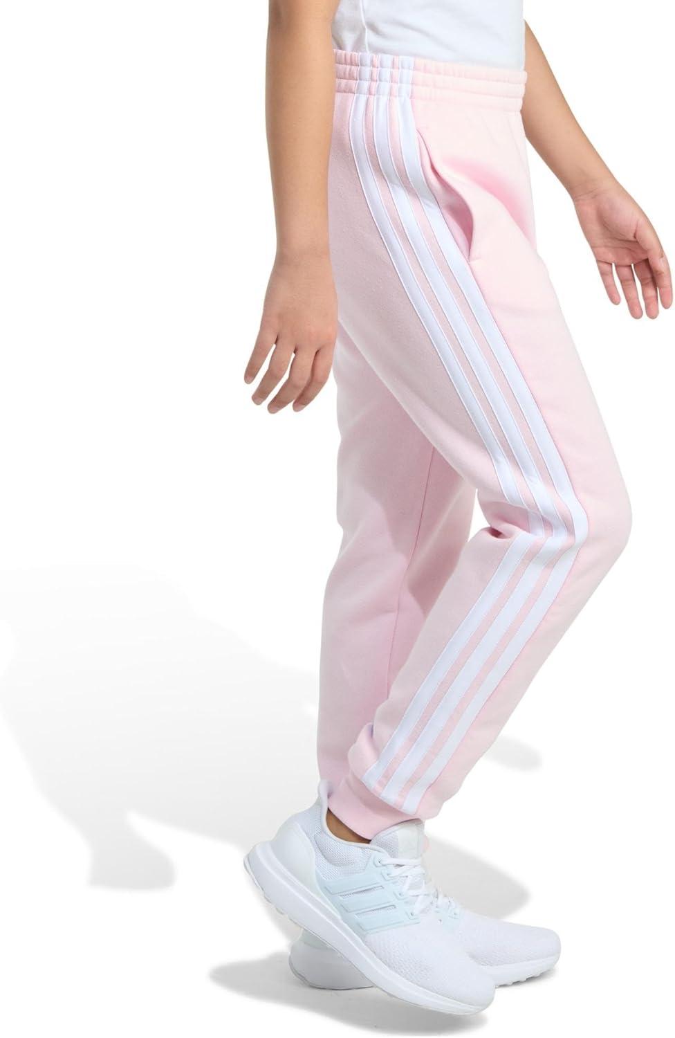 imageadidas Girls Fleece 3Stripe JoggerClear Pink