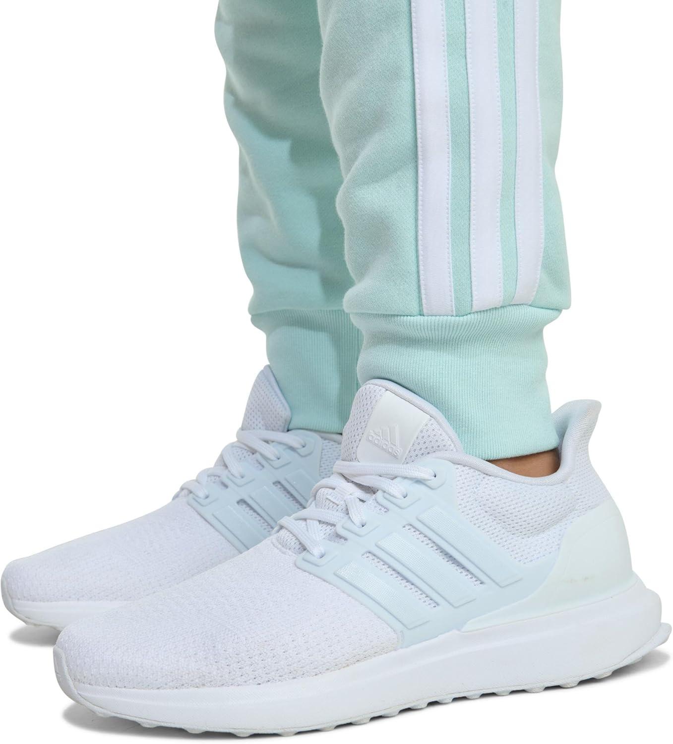 imageadidas Girls Fleece 3Stripe JoggerHalo Mint