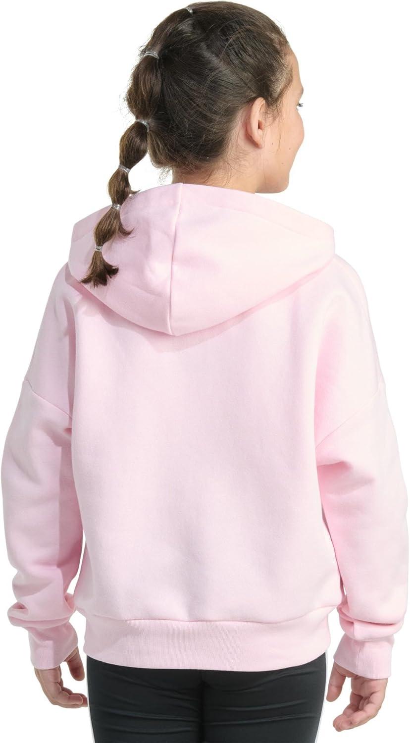 imageadidas Girls Fleece Colorblock Hooded SweatshirtClear Pink