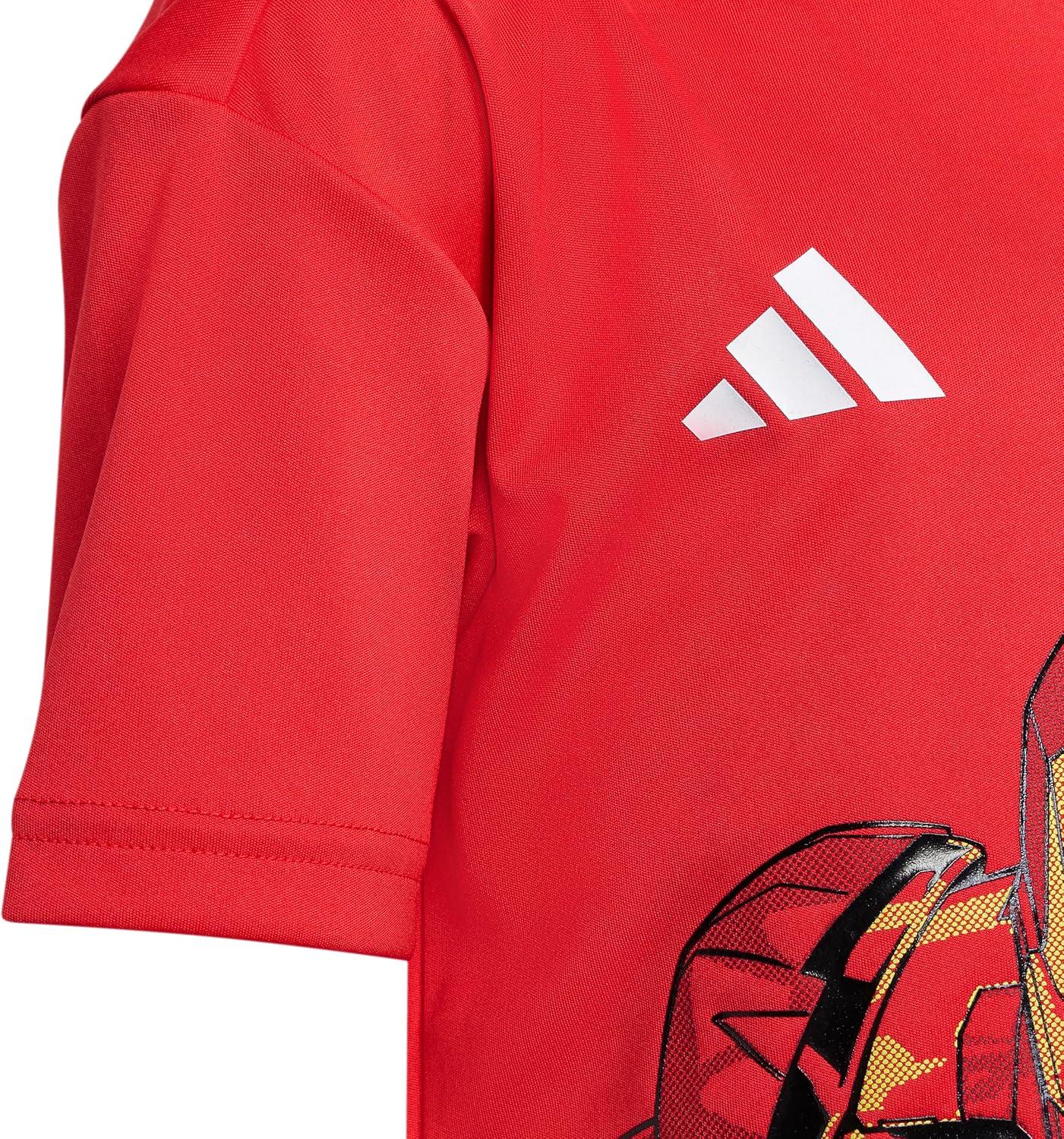 imageadidas Kids Marvel IronMan TShirt SetPure RubyWhite