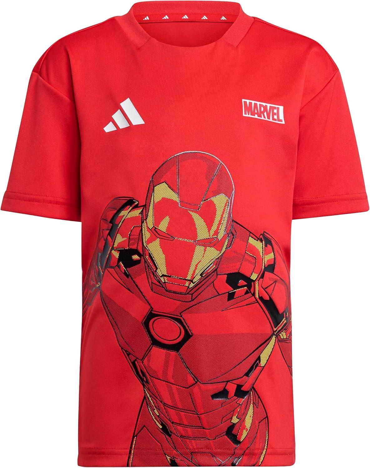imageadidas Kids Marvel IronMan TShirt SetPure RubyWhite
