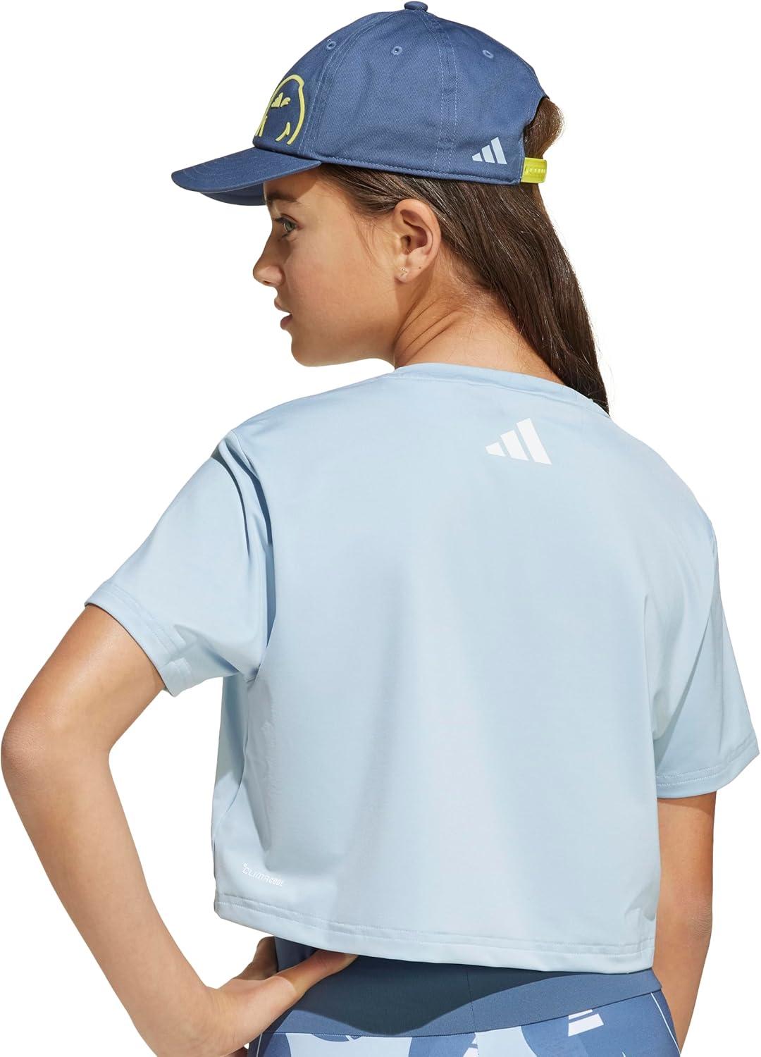 imageadidas Kids Smiley World TShirtWonder BluePreloved InkBright YellowWhite
