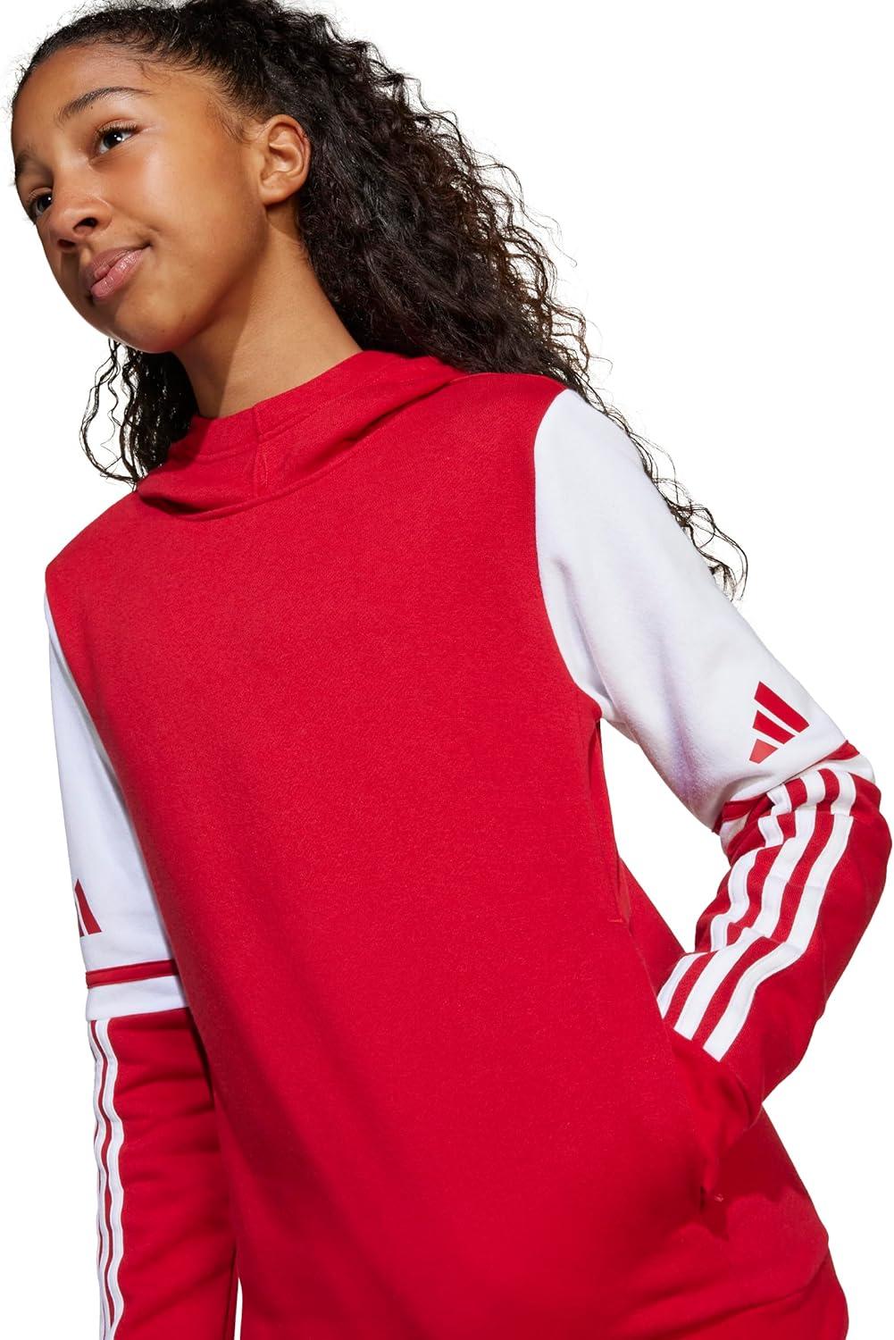imageadidas Kids Squadra 25 Sweat HoodieTeam Power RedWhite