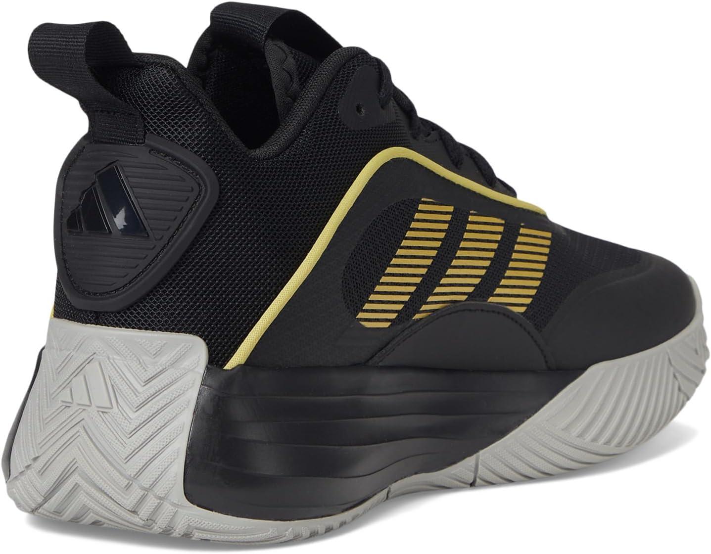 imageadidas Mens Own The Game 30 Basketball SneakerBlackGold MetallicSolid Grey