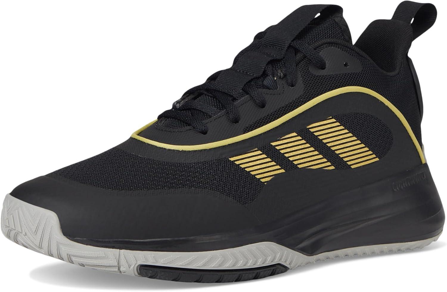 imageadidas Mens Own The Game 30 Basketball SneakerBlackGold MetallicSolid Grey
