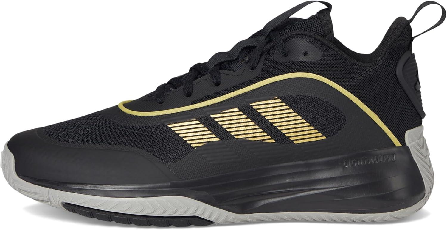 imageadidas Mens Own The Game 30 Basketball SneakerBlackGold MetallicSolid Grey