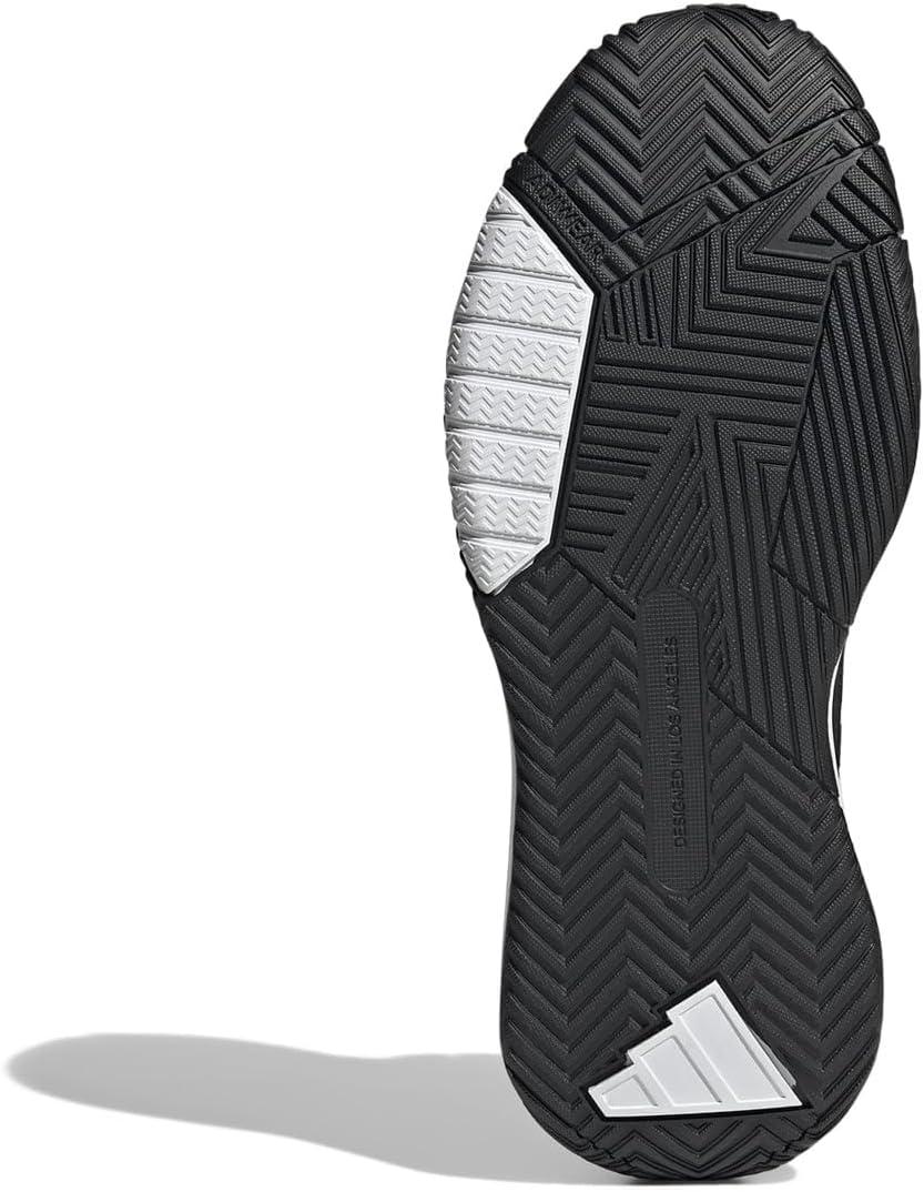 imageadidas Mens Own The Game 30 Basketball SneakerBlackWhiteWhite