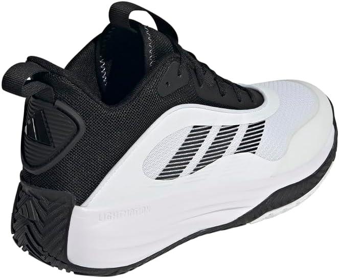 imageadidas Mens Own The Game 30 Basketball SneakerWhiteBlackBlack