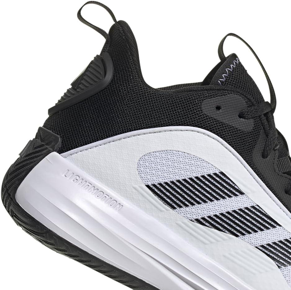 imageadidas Mens Own The Game 30 Basketball SneakerWhiteBlackBlack