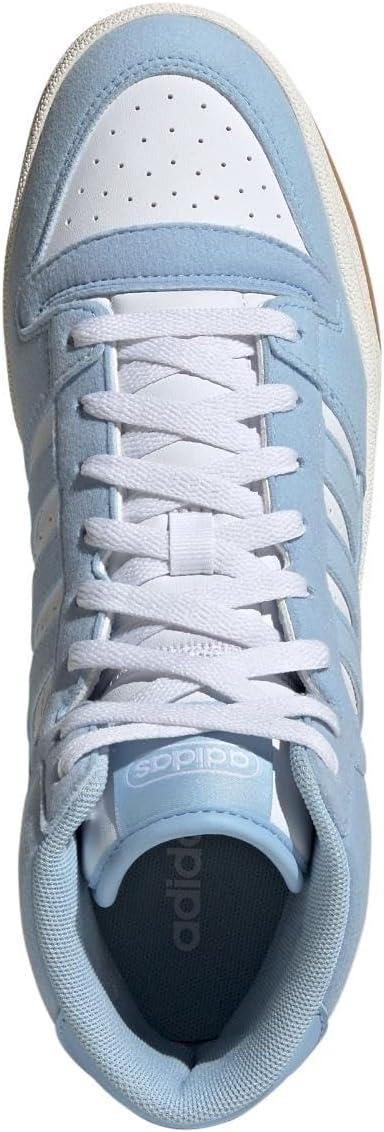 imageadidas Mens Turnaround Mid Top Basketball SneakerBlueBlueCloud White