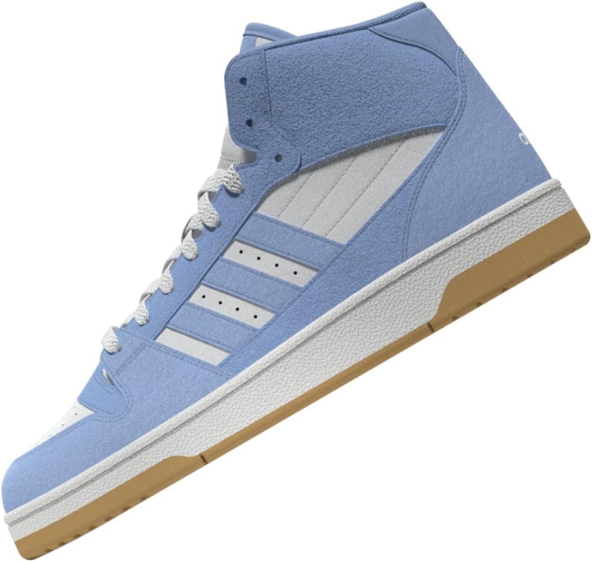 imageadidas Mens Turnaround Mid Top Basketball SneakerBlueBlueCloud White