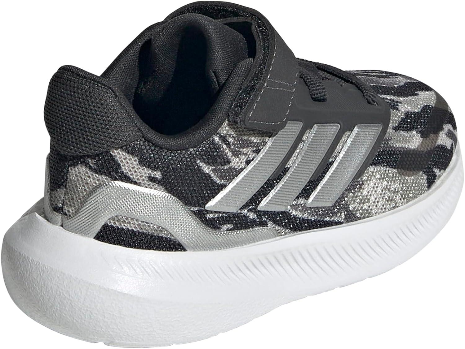 imageadidas Toddler Boys Runfalcon 5 Slip On Sneakers Shoes Casual  BlackSilver PebbleSilver MetallicCarbon