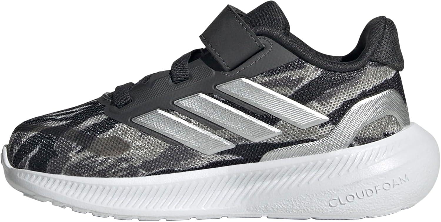 imageadidas Toddler Boys Runfalcon 5 Slip On Sneakers Shoes Casual  BlackSilver PebbleSilver MetallicCarbon